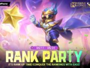 Mobile Legends Bang Bang Rank Party memulai debutnya dengan banyak hadiah menarik, skin gratis, dan banyak lagi