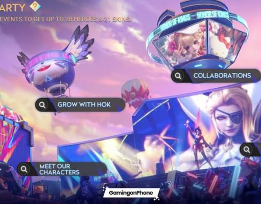 Cara mendapatkan hero dan skin gratis dari event Honor of Kings Global Party